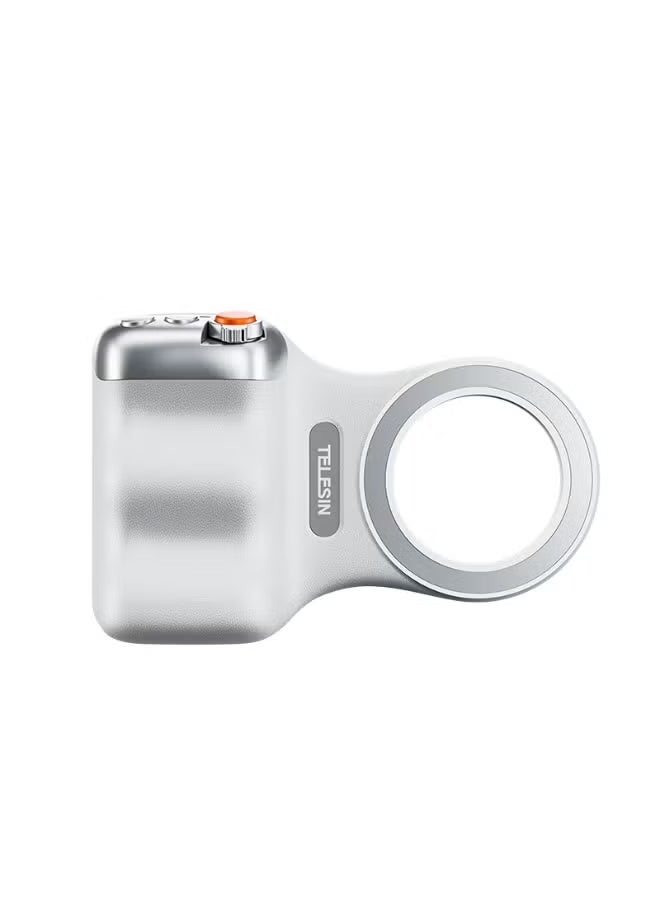 TELESIN حامل كاميرا الهاتف مع قبضة يد مغناطيسية لتصوير الهاتف الذكي، مثبت يدوي مريح بيد واحدة مع قاعدة مغناطيسية قوية، مقبض مضاد للانزلاق لتسجيل الفيديو، التصوير الفوتوغرافي وإنشاء المحتوى - Image 1